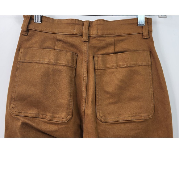 NWT New Everlane The Straight Leg Crop Golden Brown Size 0 - Picture 10 of 13